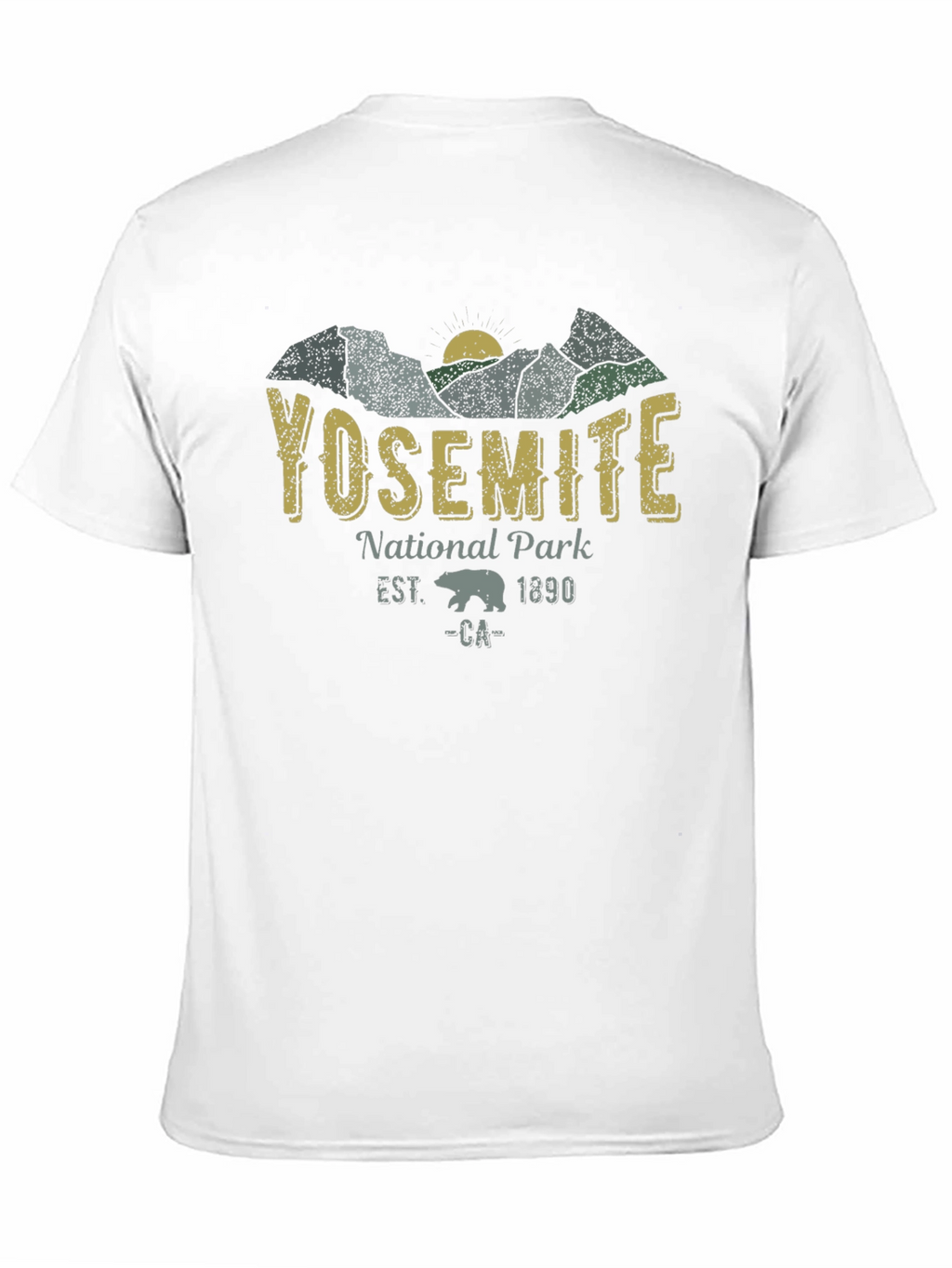 Yosemite National Park Black T-Shirt