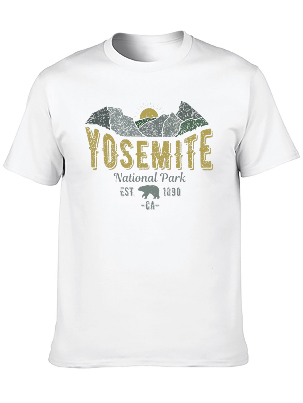 Yosemite National Park Black T-Shirt