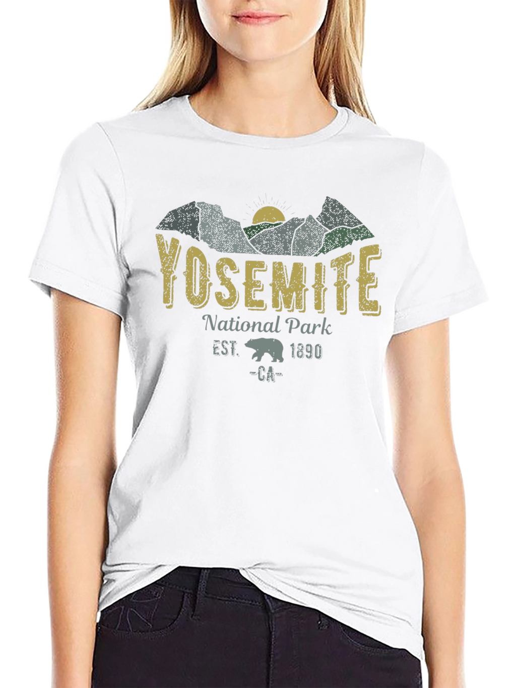 Yosemite National Park Black T-Shirt