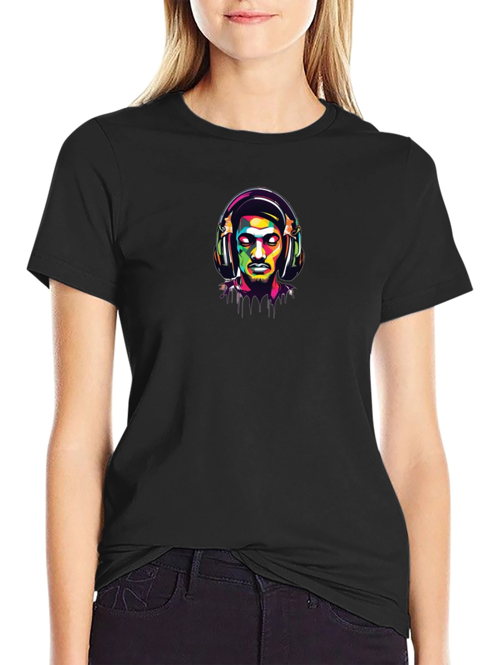Cool Pop Art Headphone T-Shirt
