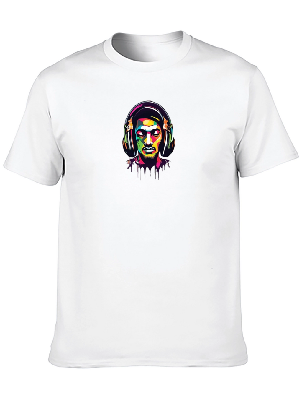 Cool Pop Art Headphone T-Shirt