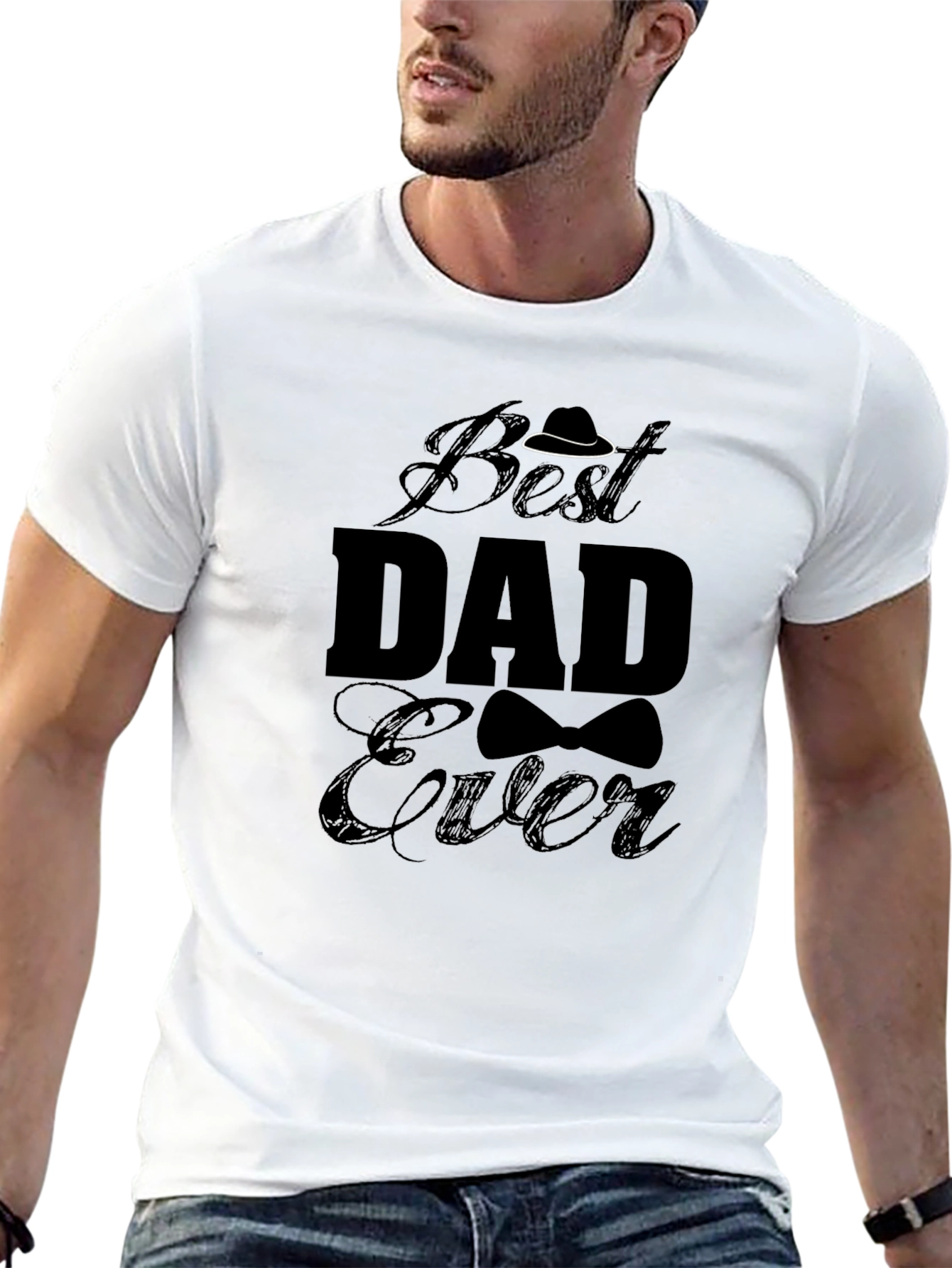 Best Dad Ever Graphic T-Shirt - Fathers Day Gift