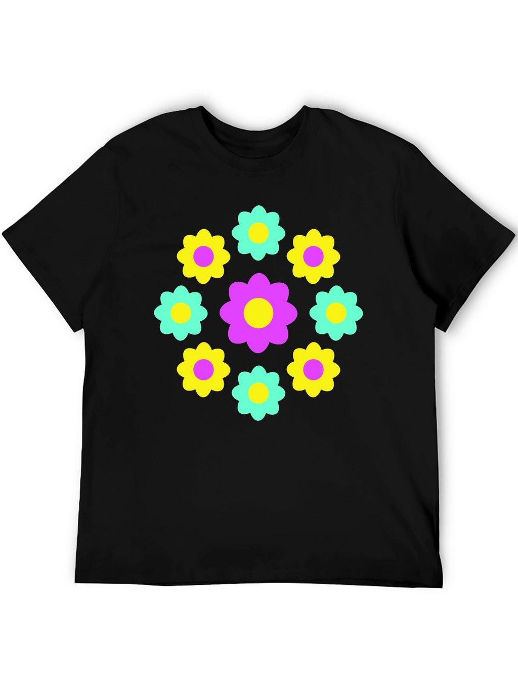Retro Flower Power Graphic Tee