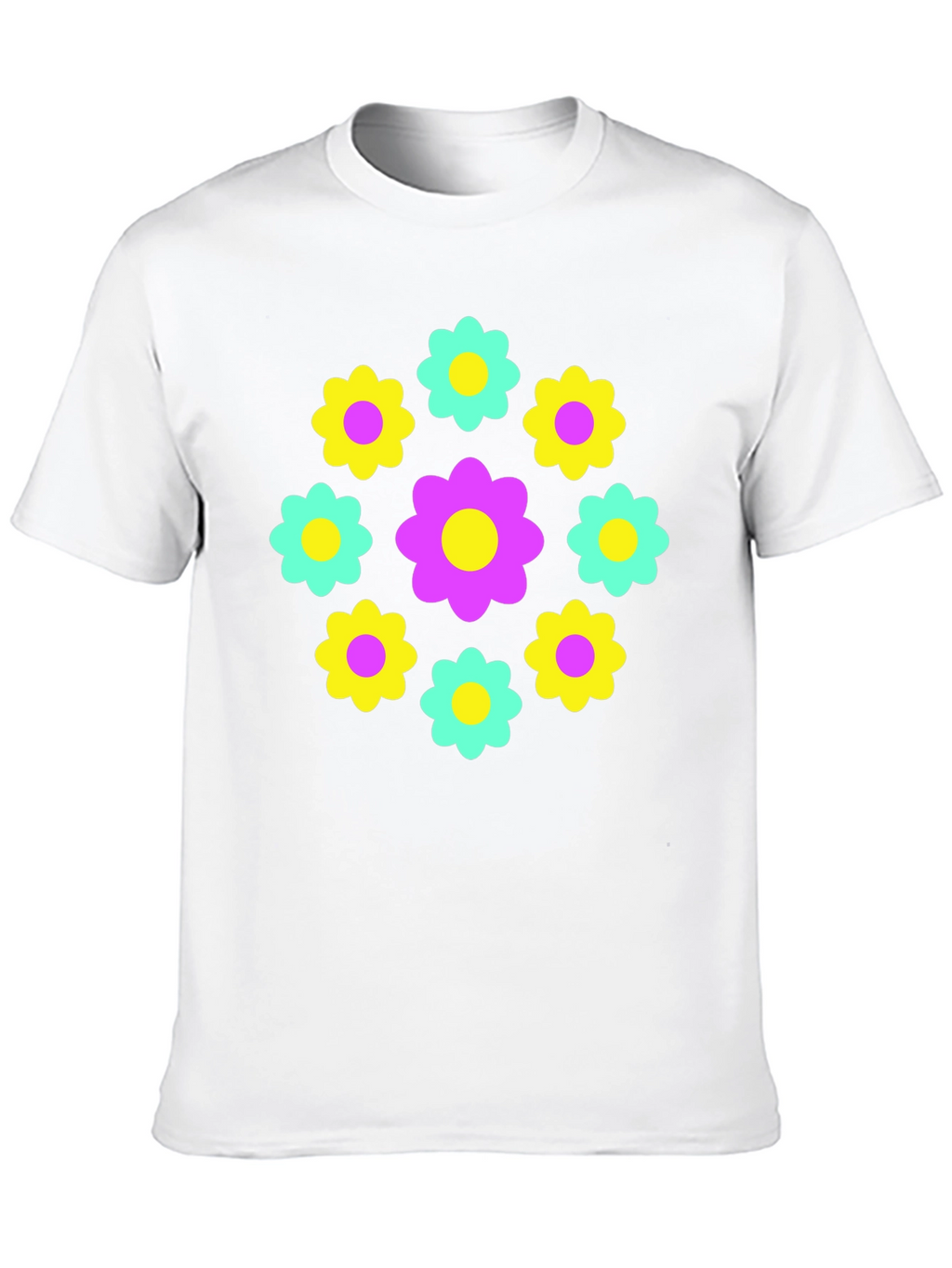 Retro Flower Power Graphic Tee