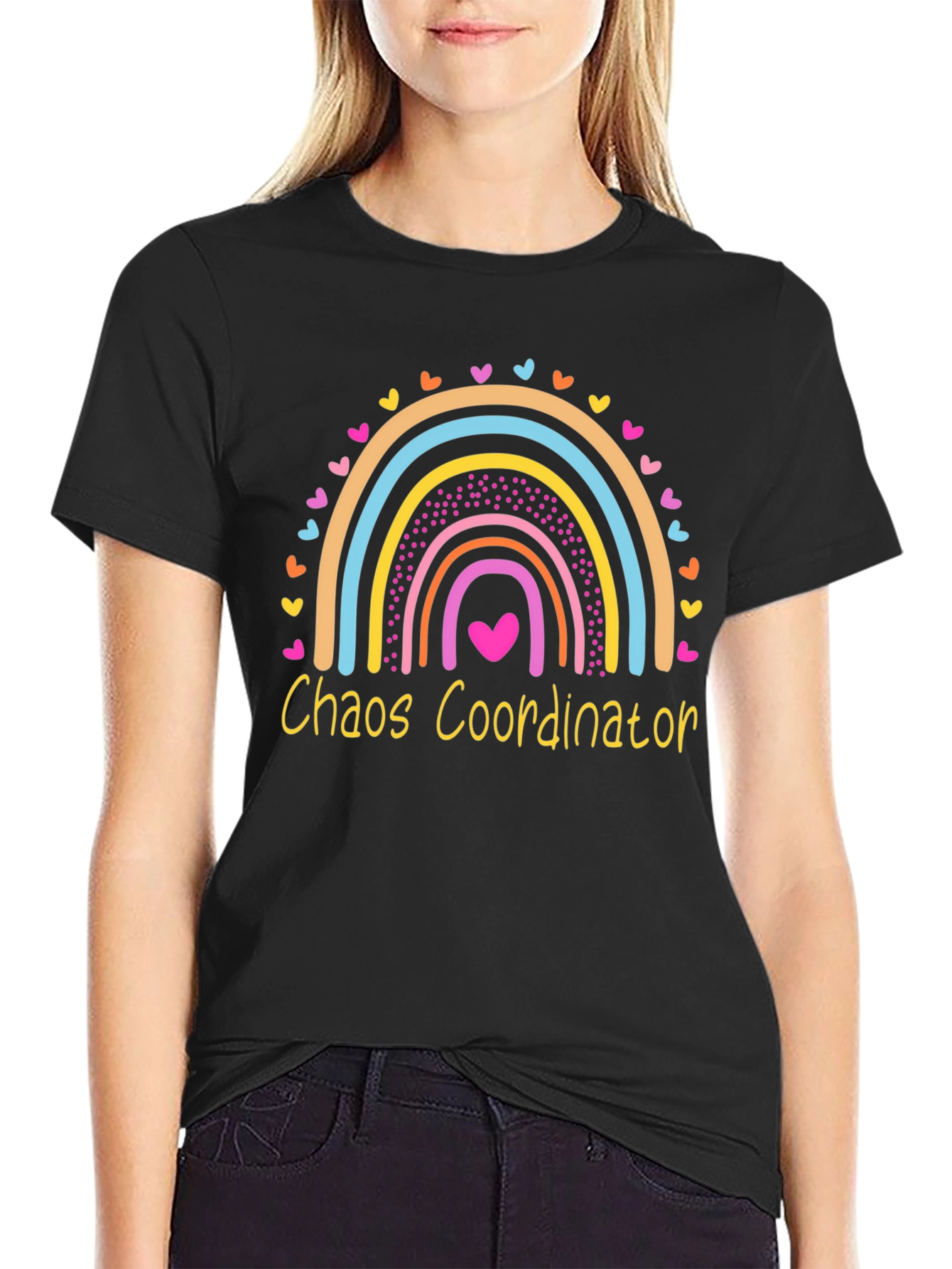 Chaos Coordinator Rainbow Graphic Tee