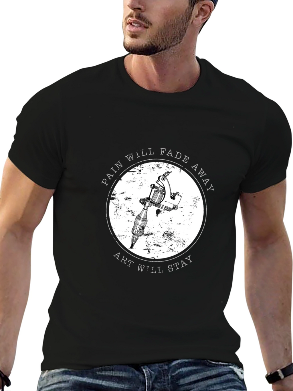 Tattoo Artist T-Shirt: Pain Fades Art Stays