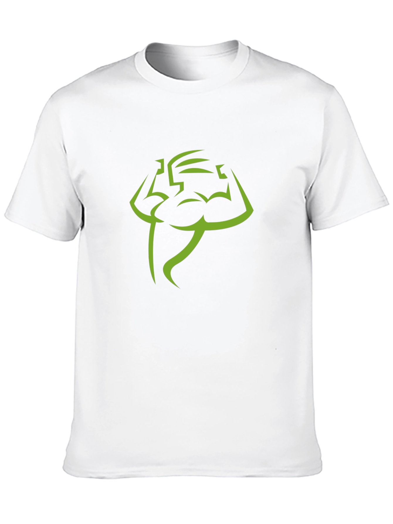 Muscle Man Graphic Tee - Black Cotton T-Shirt