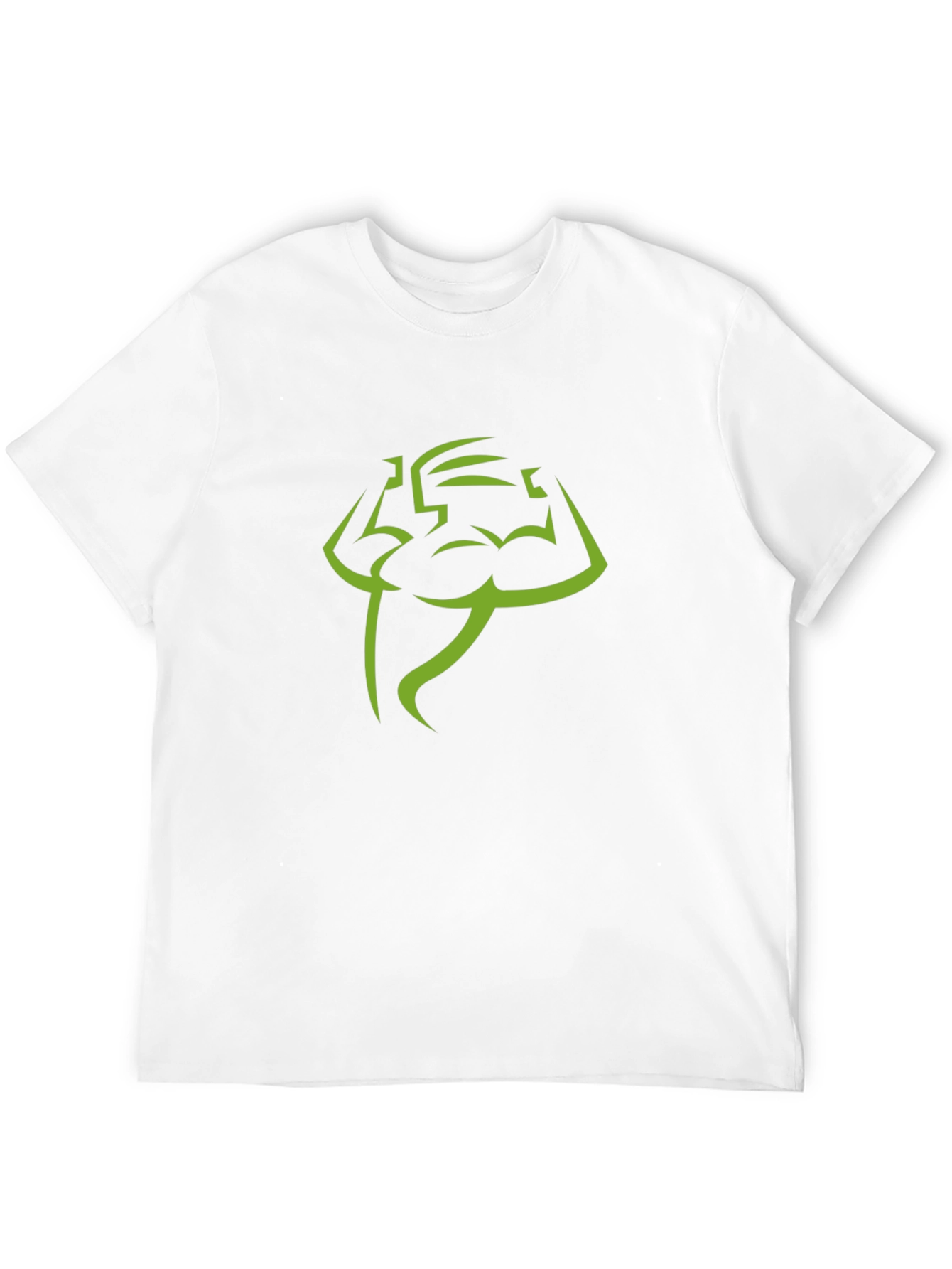 Muscle Man Graphic Tee - Black Cotton T-Shirt