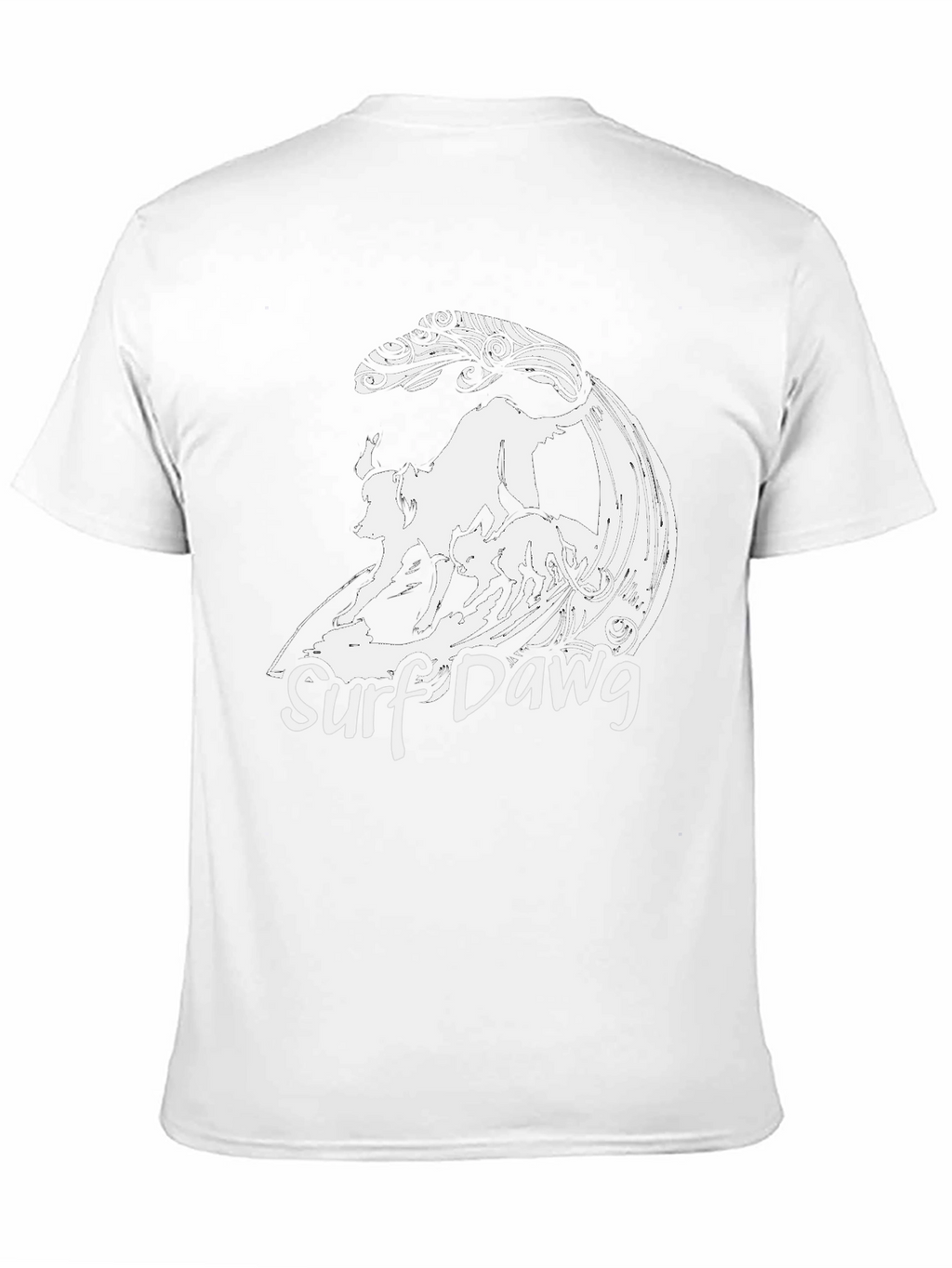 Surf Dawg T-Shirt - Cool Graphic Tee