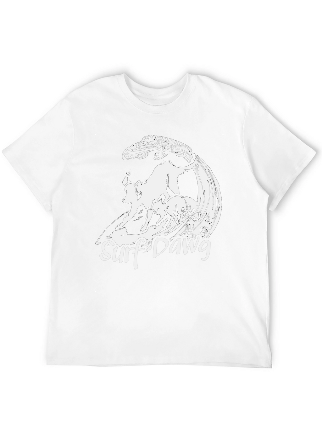 Surf Dawg T-Shirt - Cool Graphic Tee