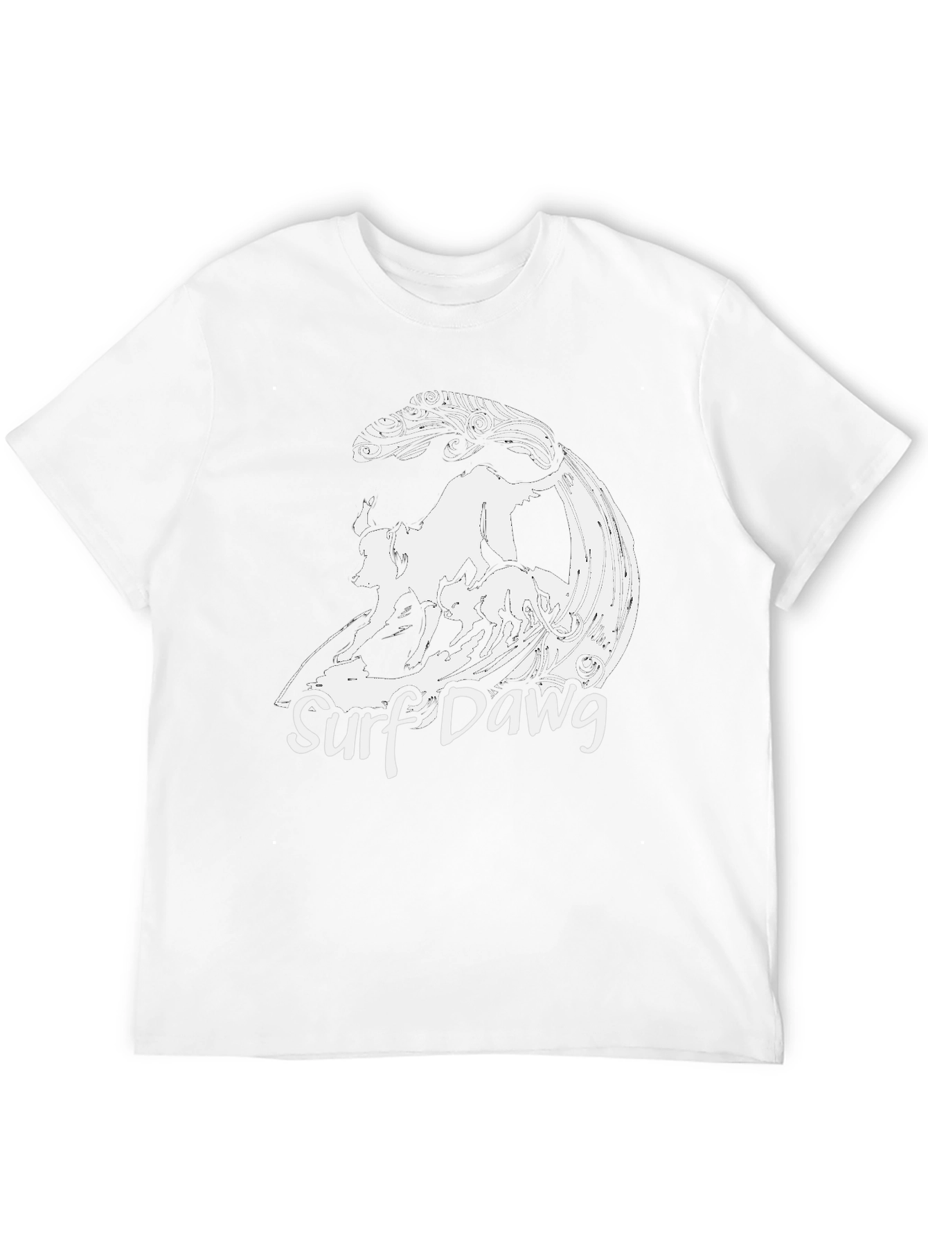 Surf Dawg T-Shirt - Cool Graphic Tee