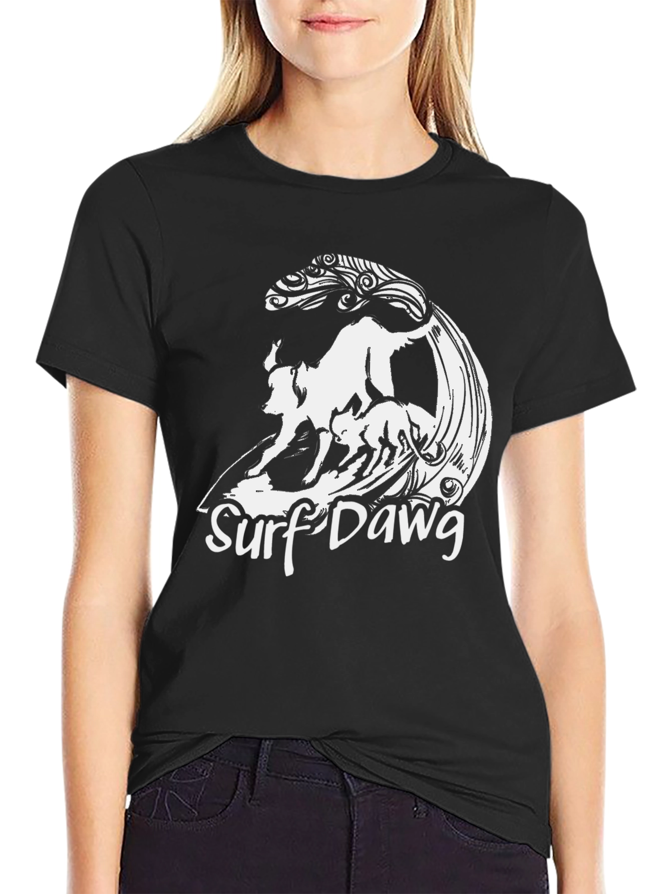 Surf Dawg T-Shirt - Cool Graphic Tee