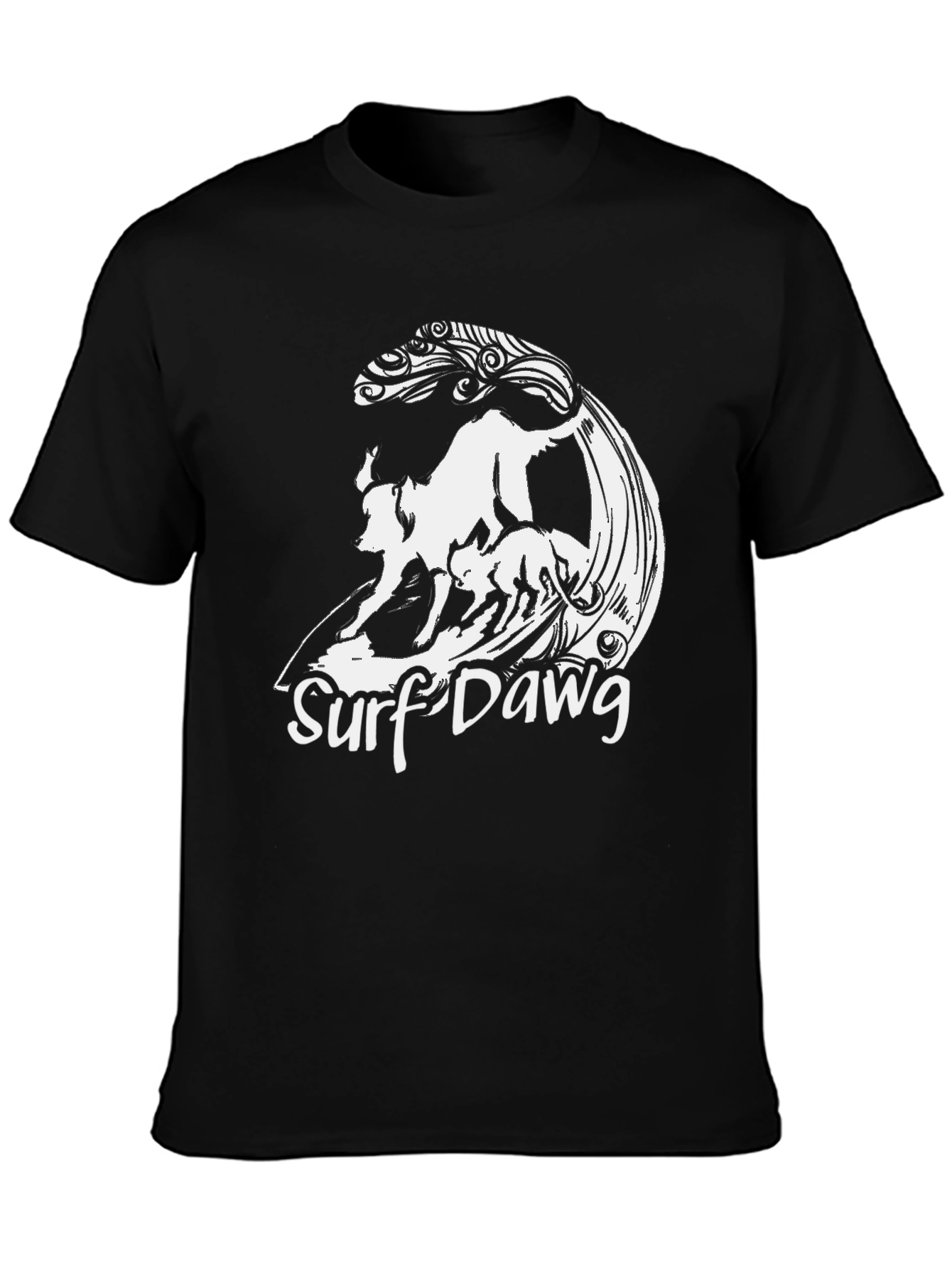 Surf Dawg T-Shirt - Cool Graphic Tee