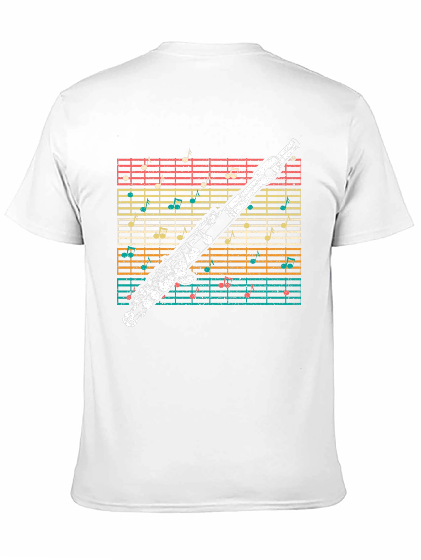Musical Flute Notes T-Shirt