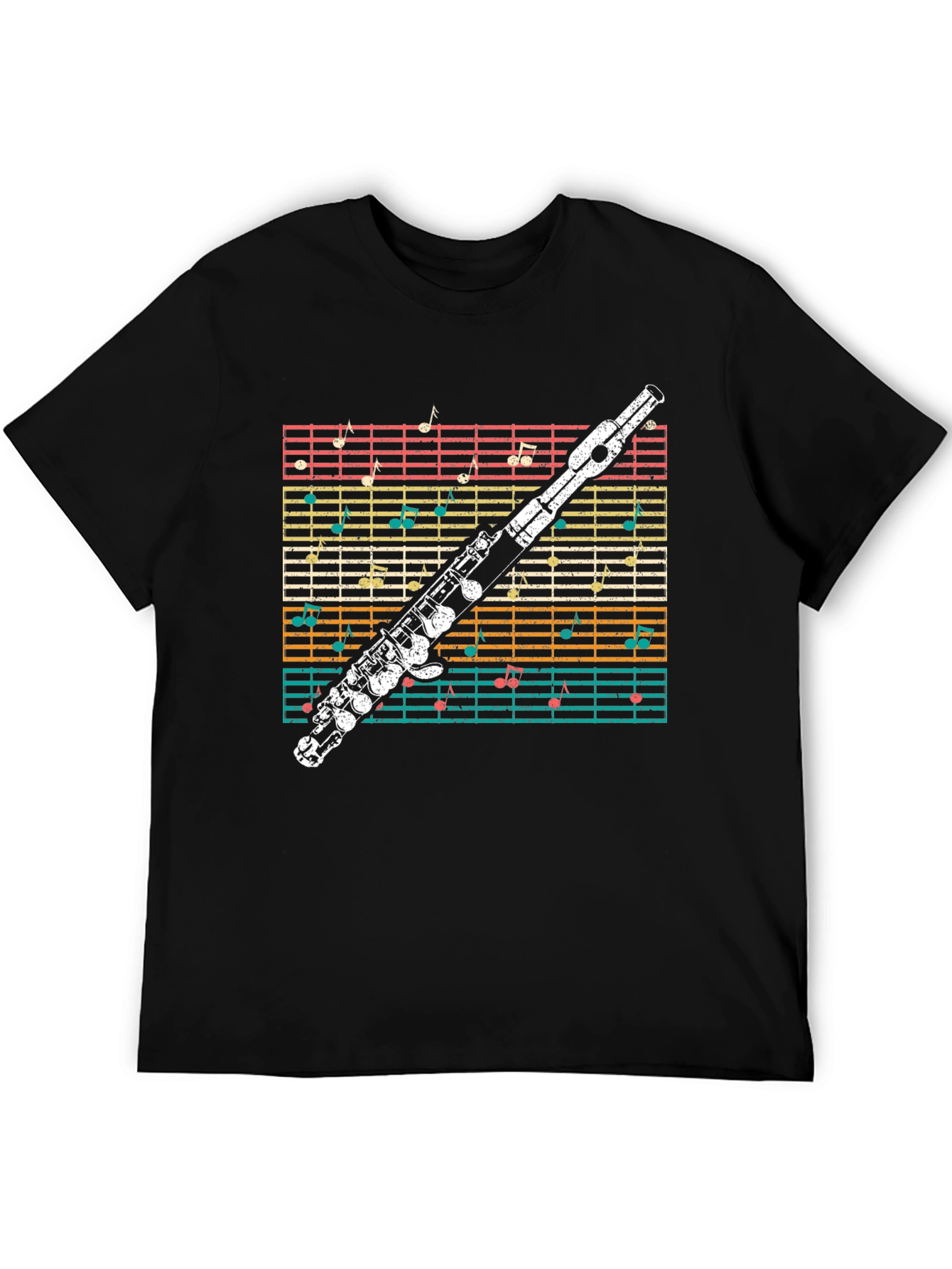 Musical Flute Notes T-Shirt