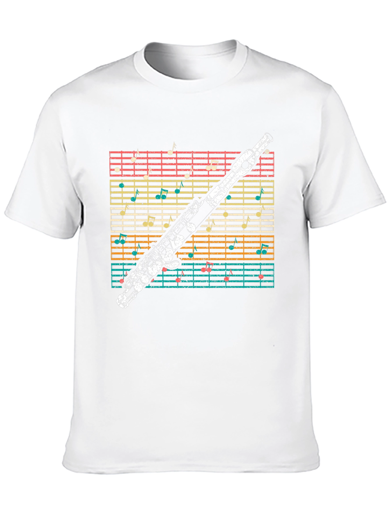 Musical Flute Notes T-Shirt