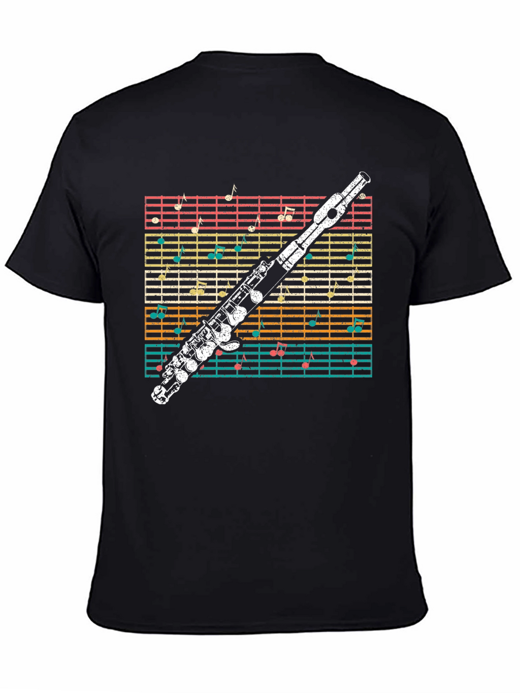 Musical Flute Notes T-Shirt