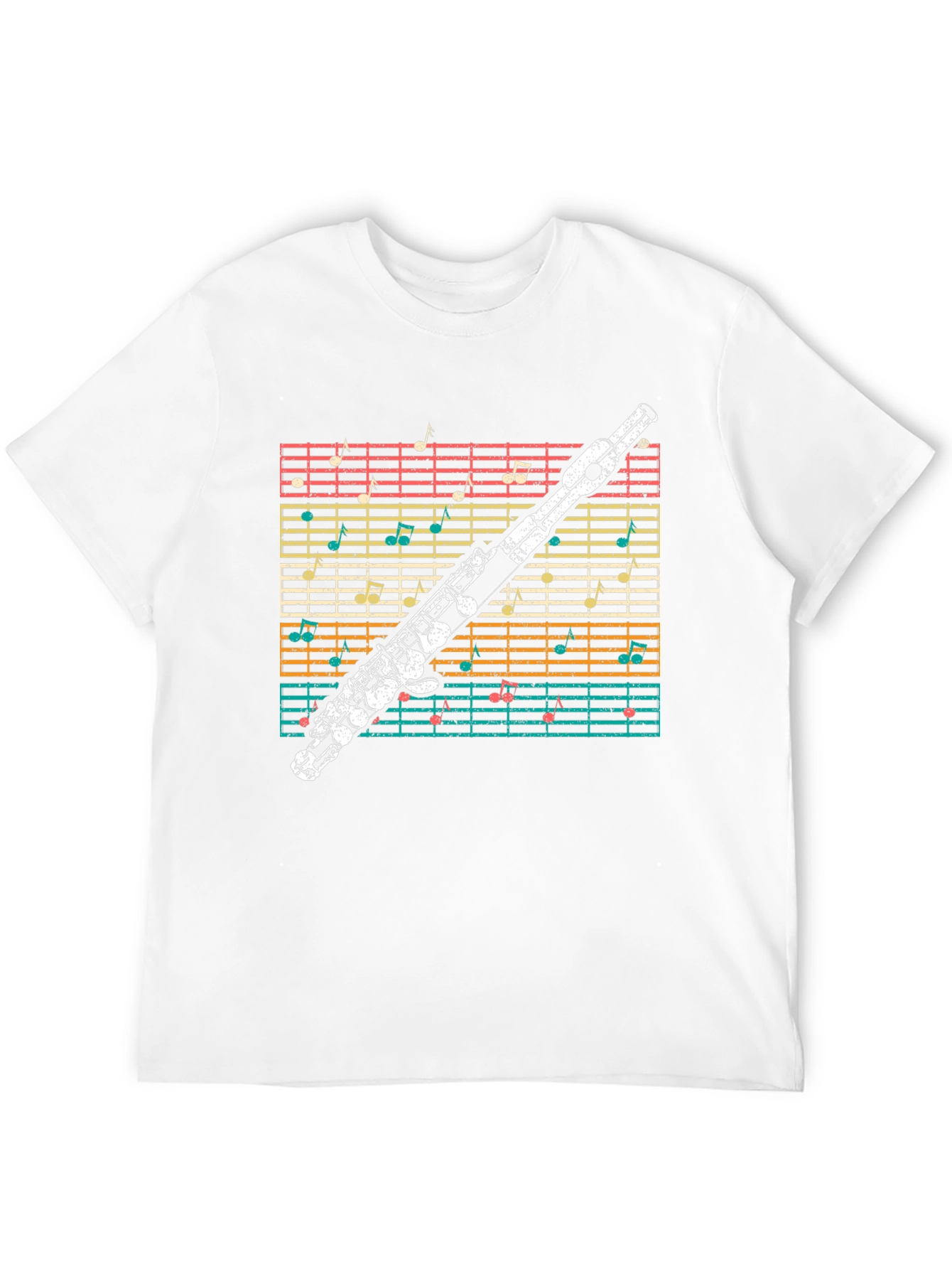 Musical Flute Notes T-Shirt