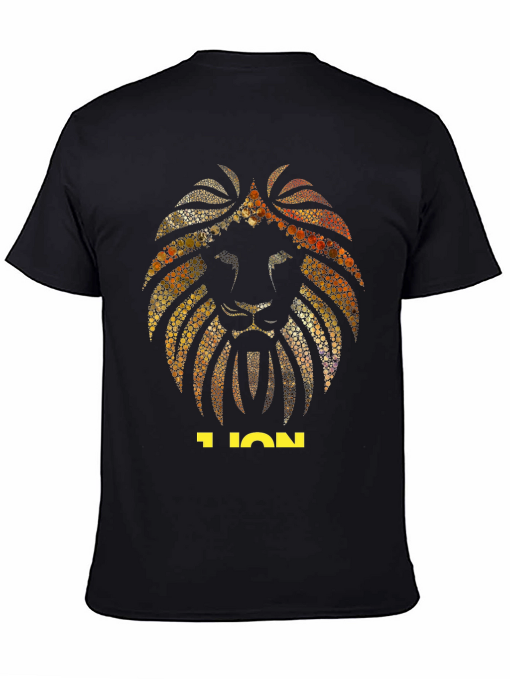 Lion Graphic Black T-Shirt - Stylish Animal Print Tee