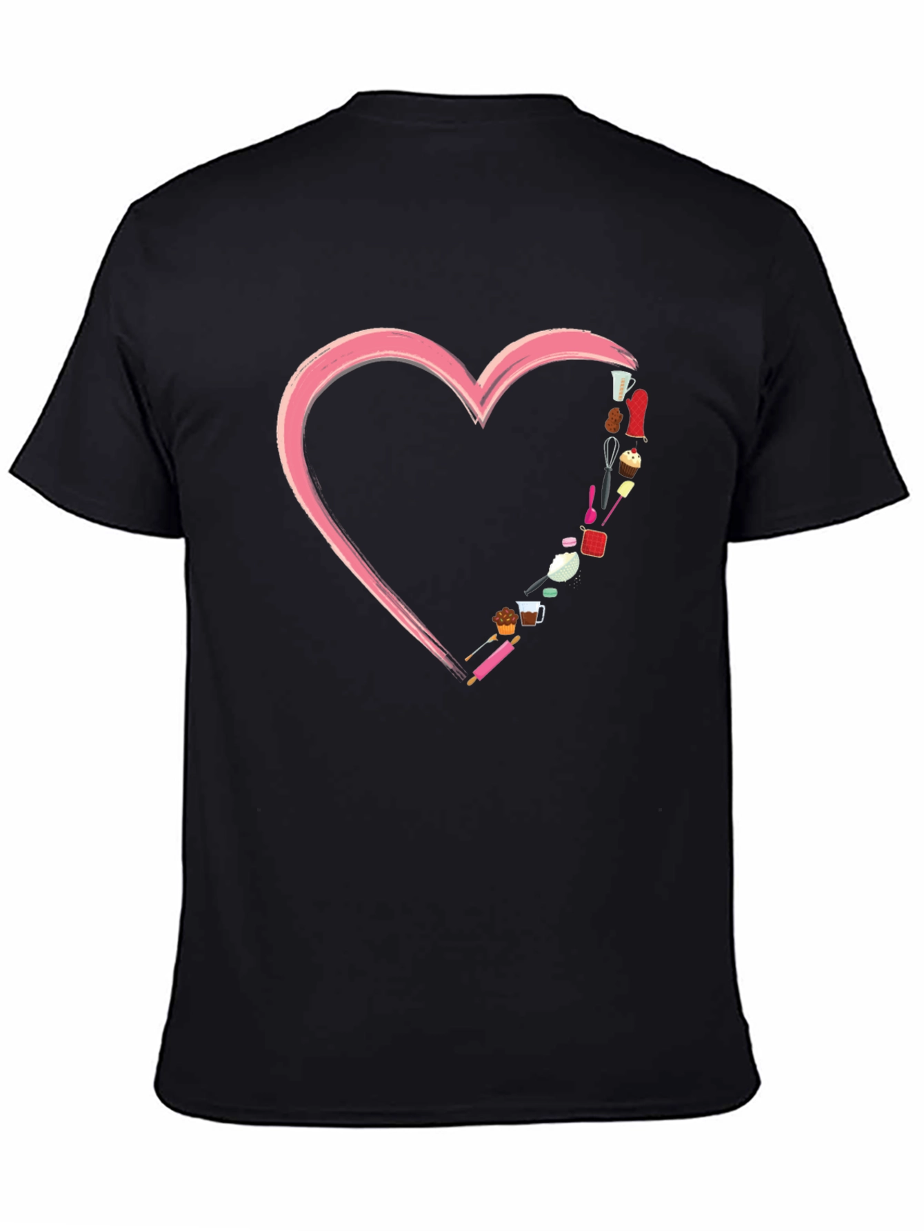 Baking Lover Heart T-Shirt - Perfect Gift for Bakers