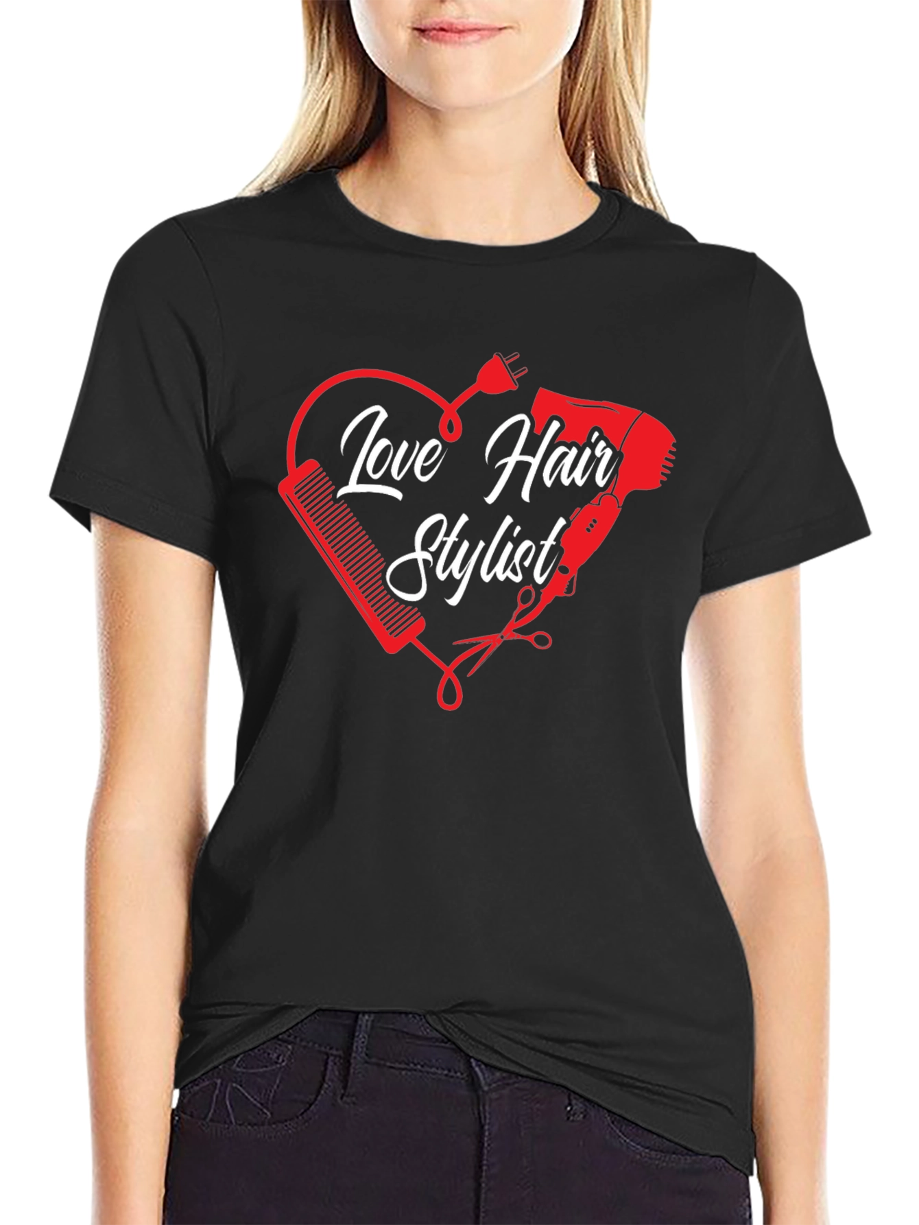 Love Hair Stylist T-Shirt -  Hairdresser Gift Tee