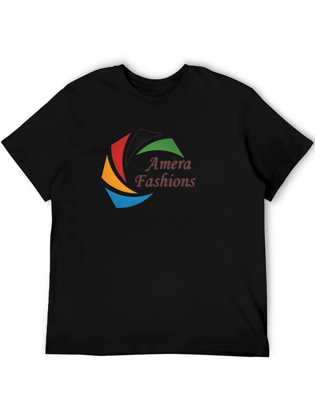 Mens Black Graphic T-Shirt - Amara Fashions