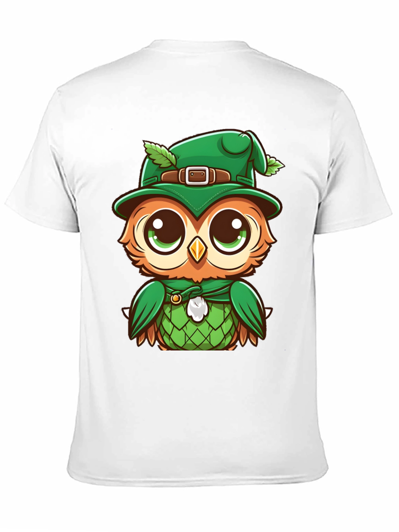 St. Patricks Day Owl T-Shirt - Lucky Cartoon Design