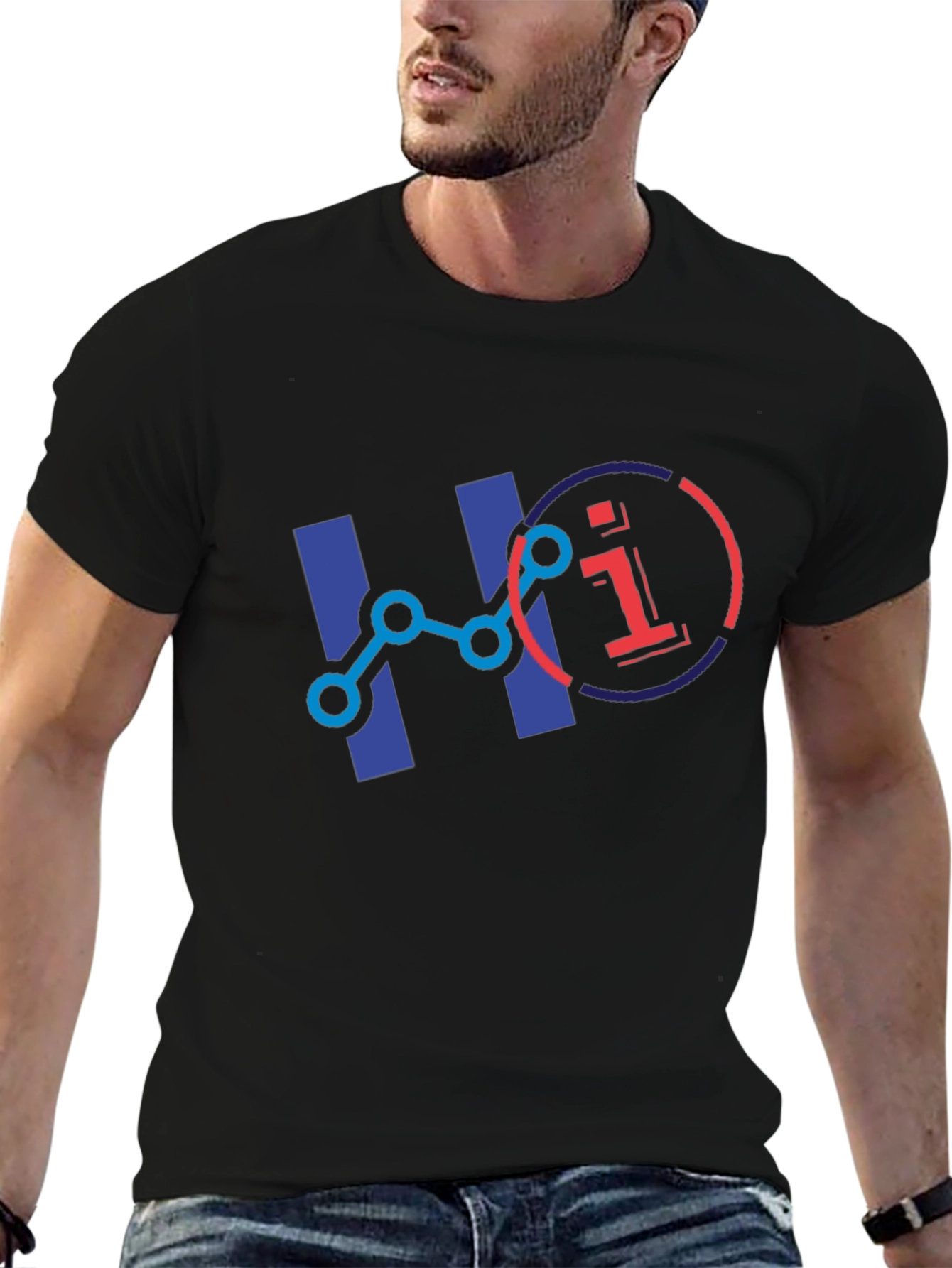 Tech Data Graphic T-Shirt - Black
