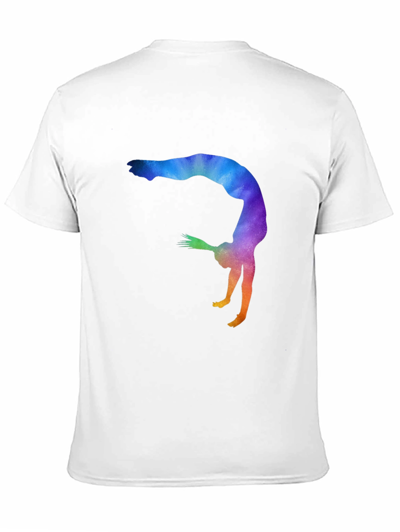 Gymnast Silhouette Graphic Tee - Black Unisex T-Shirt