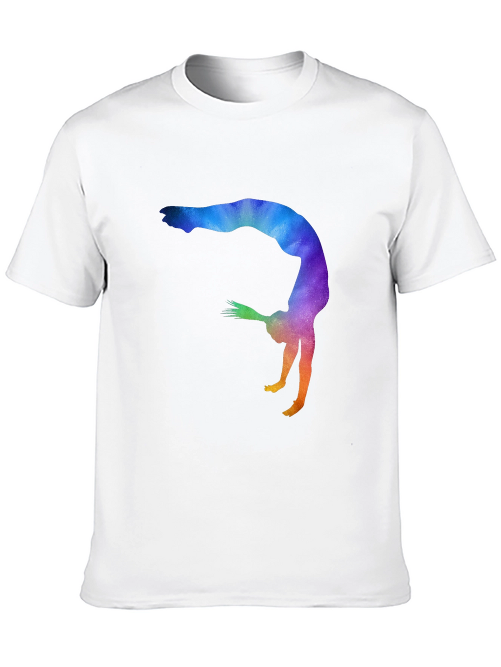 Gymnast Silhouette Graphic Tee - Black Unisex T-Shirt
