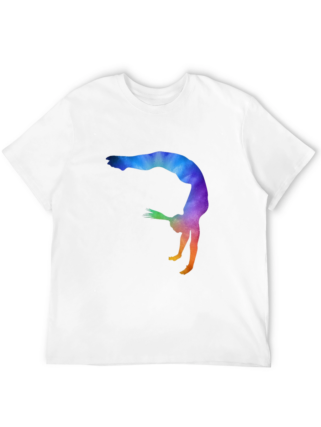 Gymnast Silhouette Graphic Tee - Black Unisex T-Shirt