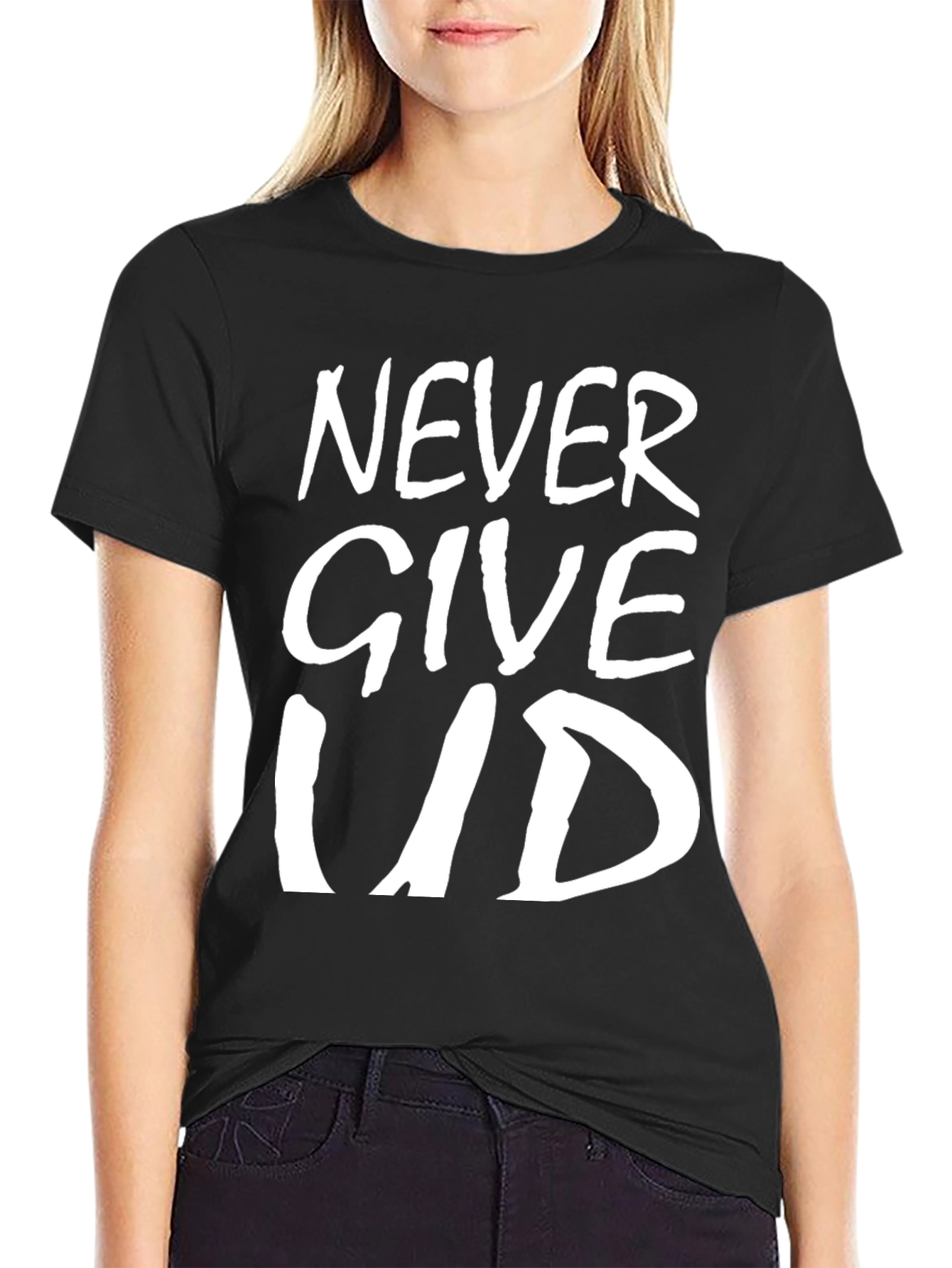 Never Give Up T-Shirt - Inspirational Graphic Tee