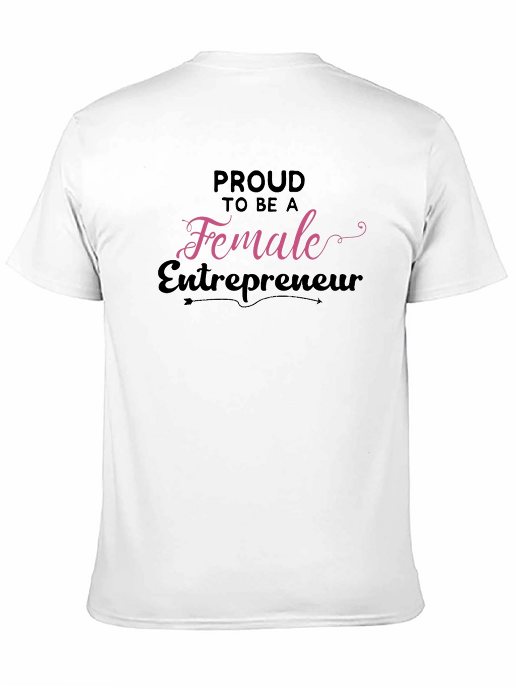 Proud Female Entrepreneur Black Graphic Tee