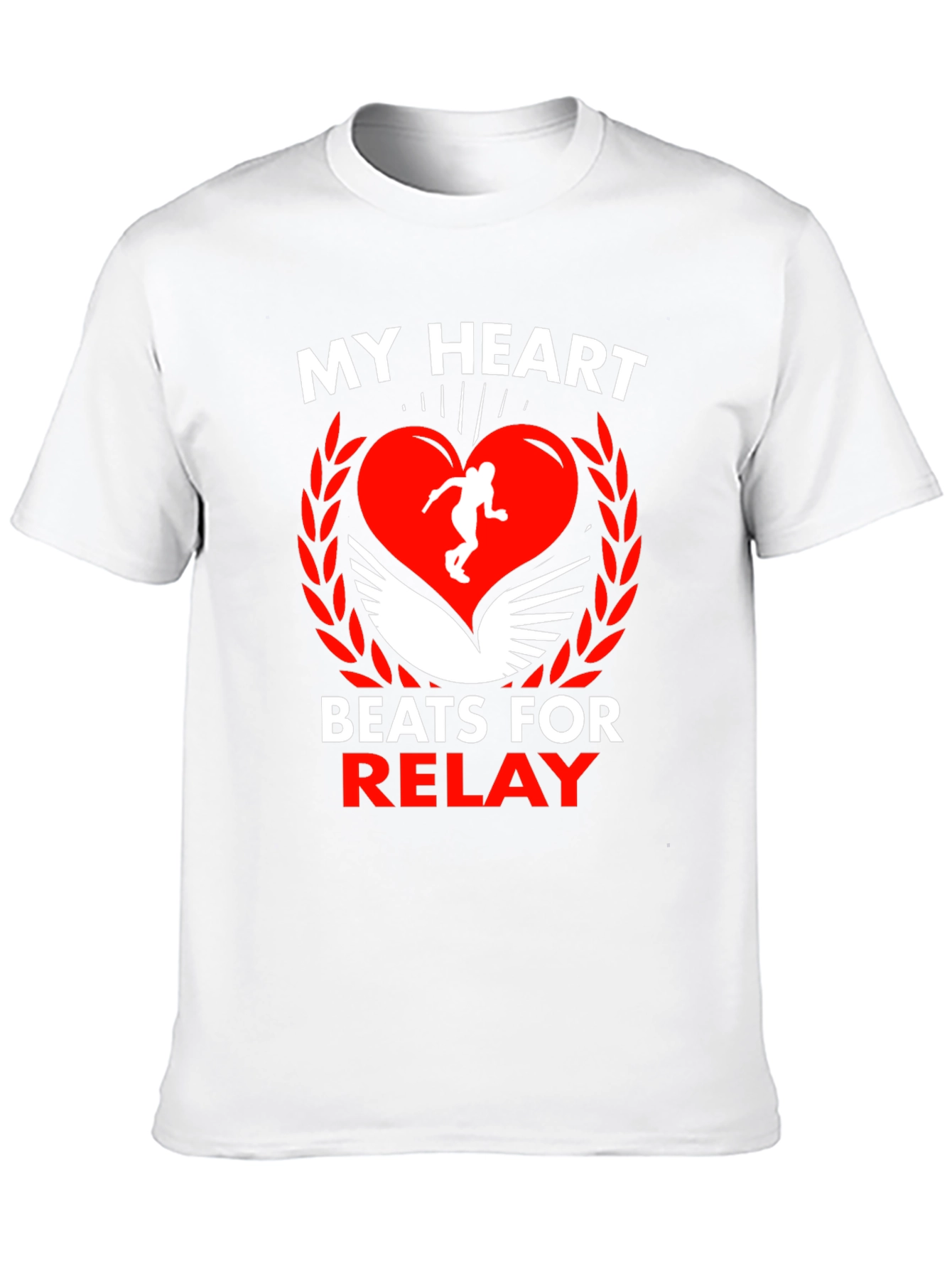 My Heart Beats for Relay Black T-Shirt