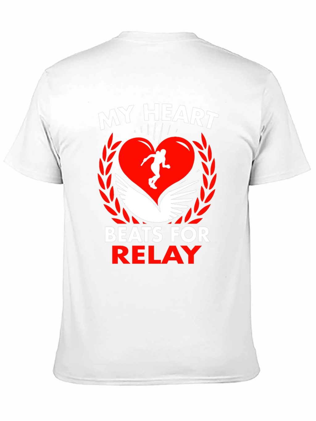 My Heart Beats for Relay Black T-Shirt