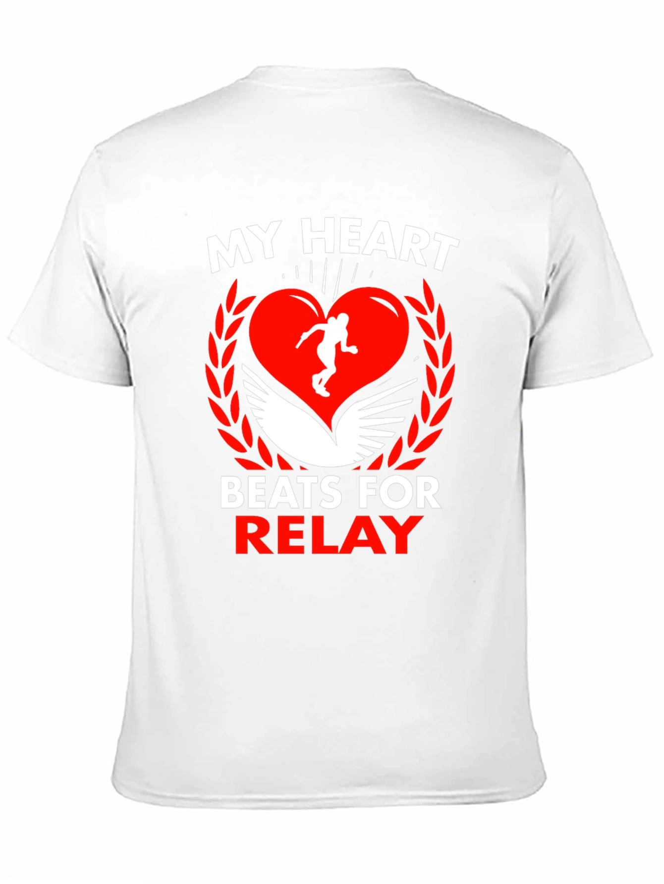 My Heart Beats for Relay Black T-Shirt