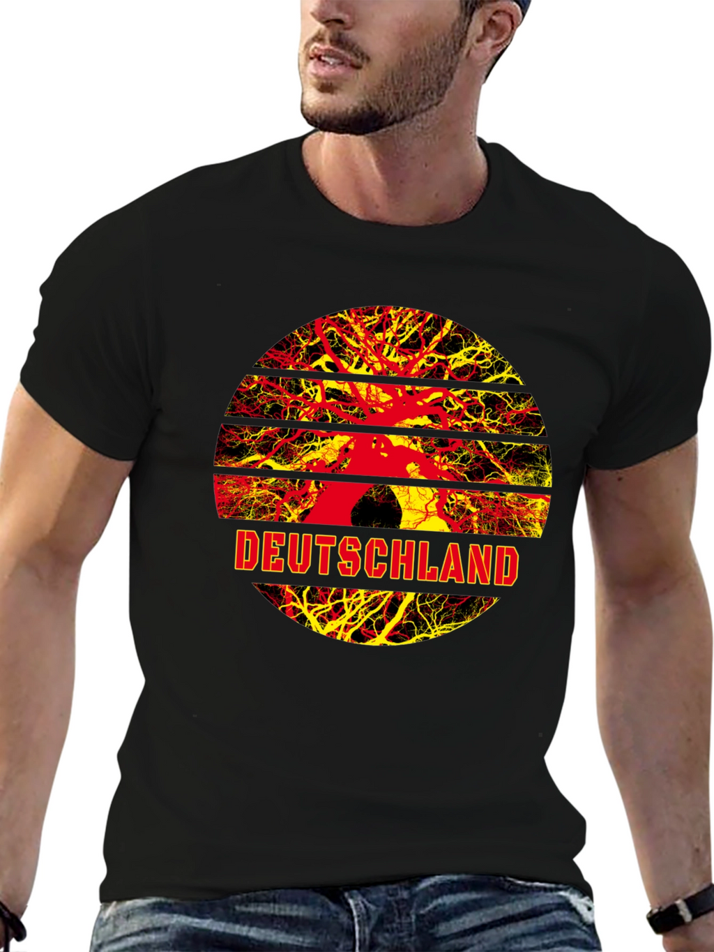 Deutschland Tree Roots Graphic T-Shirt - Germany Pride