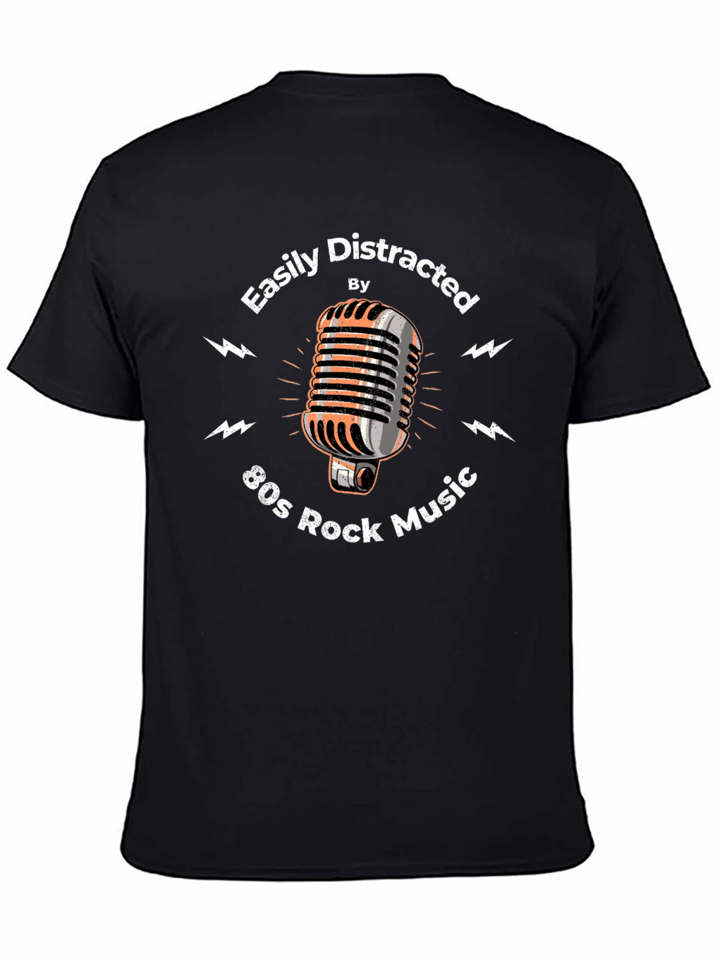 80s Rock Music T-Shirt - Easily Distracted Graphic Tee