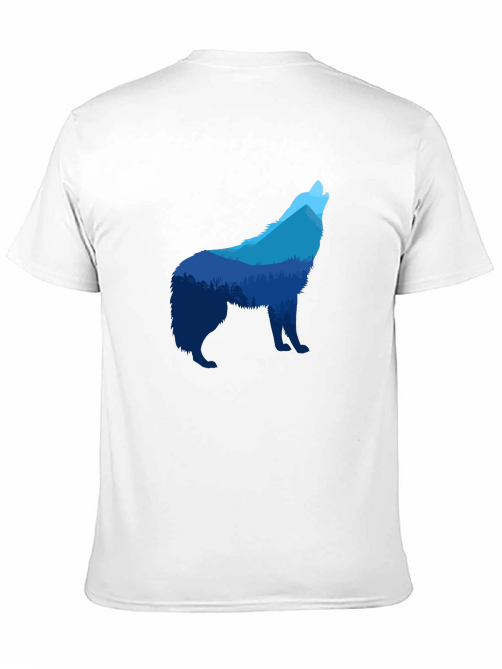 Wolf Nature Scene Graphic T-Shirt