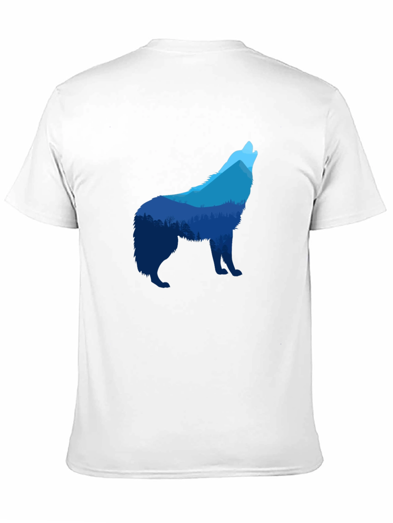 Wolf Nature Scene Graphic T-Shirt