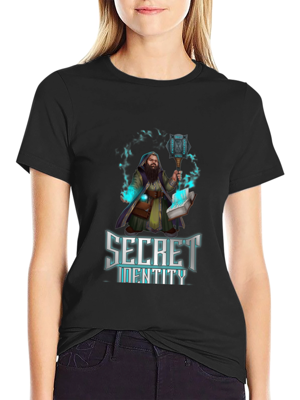 Secret Identity Graphic T-Shirt - Wizard Design