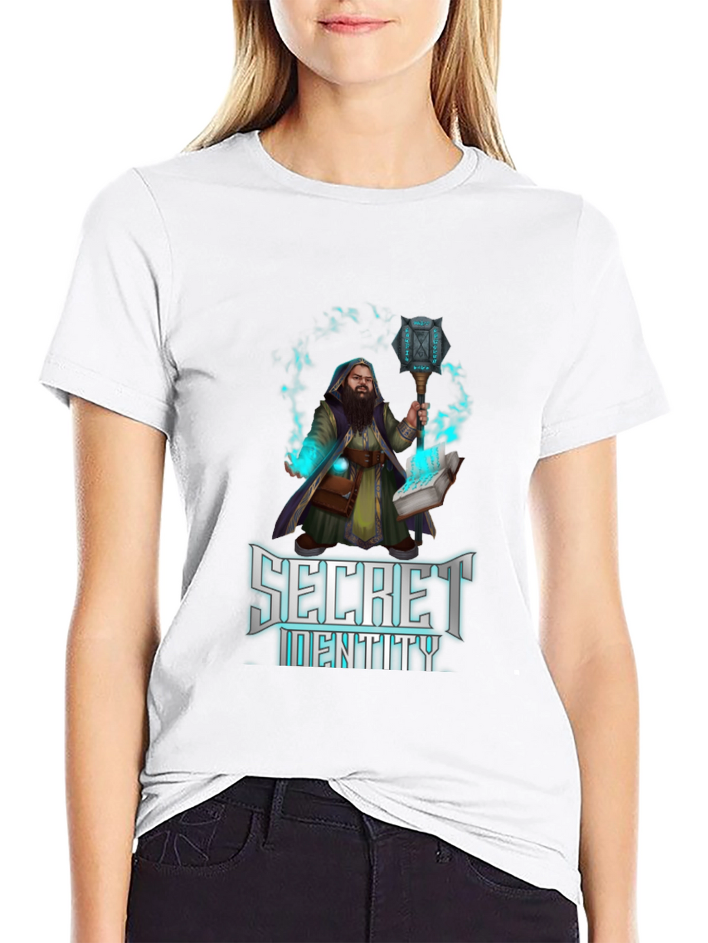 Secret Identity Graphic T-Shirt - Wizard Design