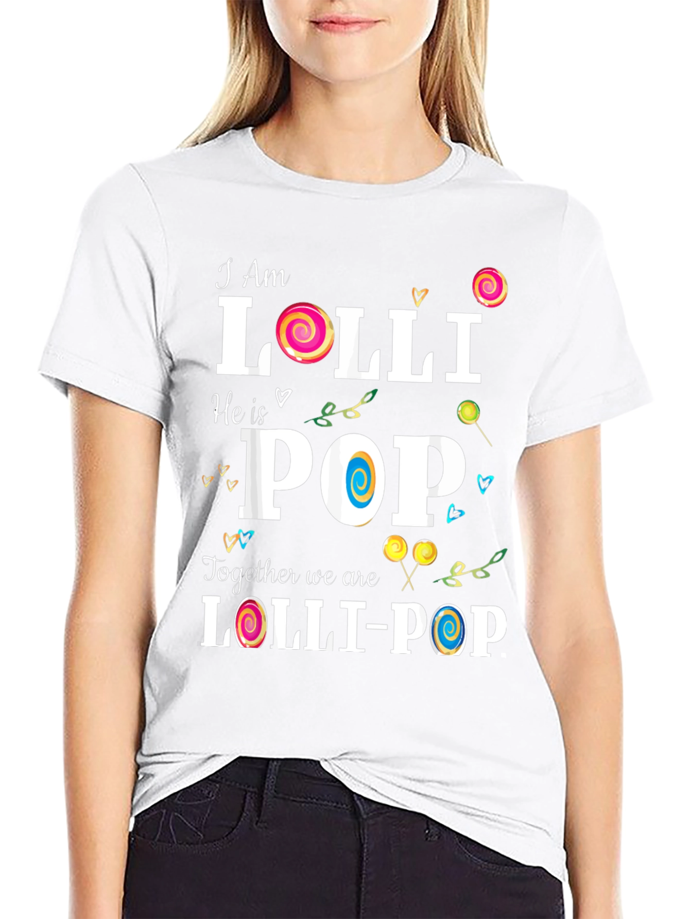 I Am Lolli He is Pop Matching Couple T-Shirt