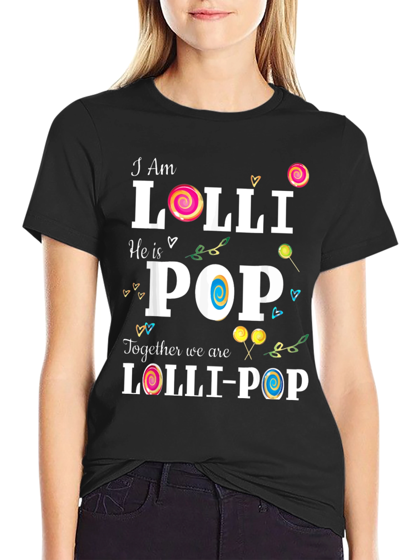 I Am Lolli He is Pop Matching Couple T-Shirt