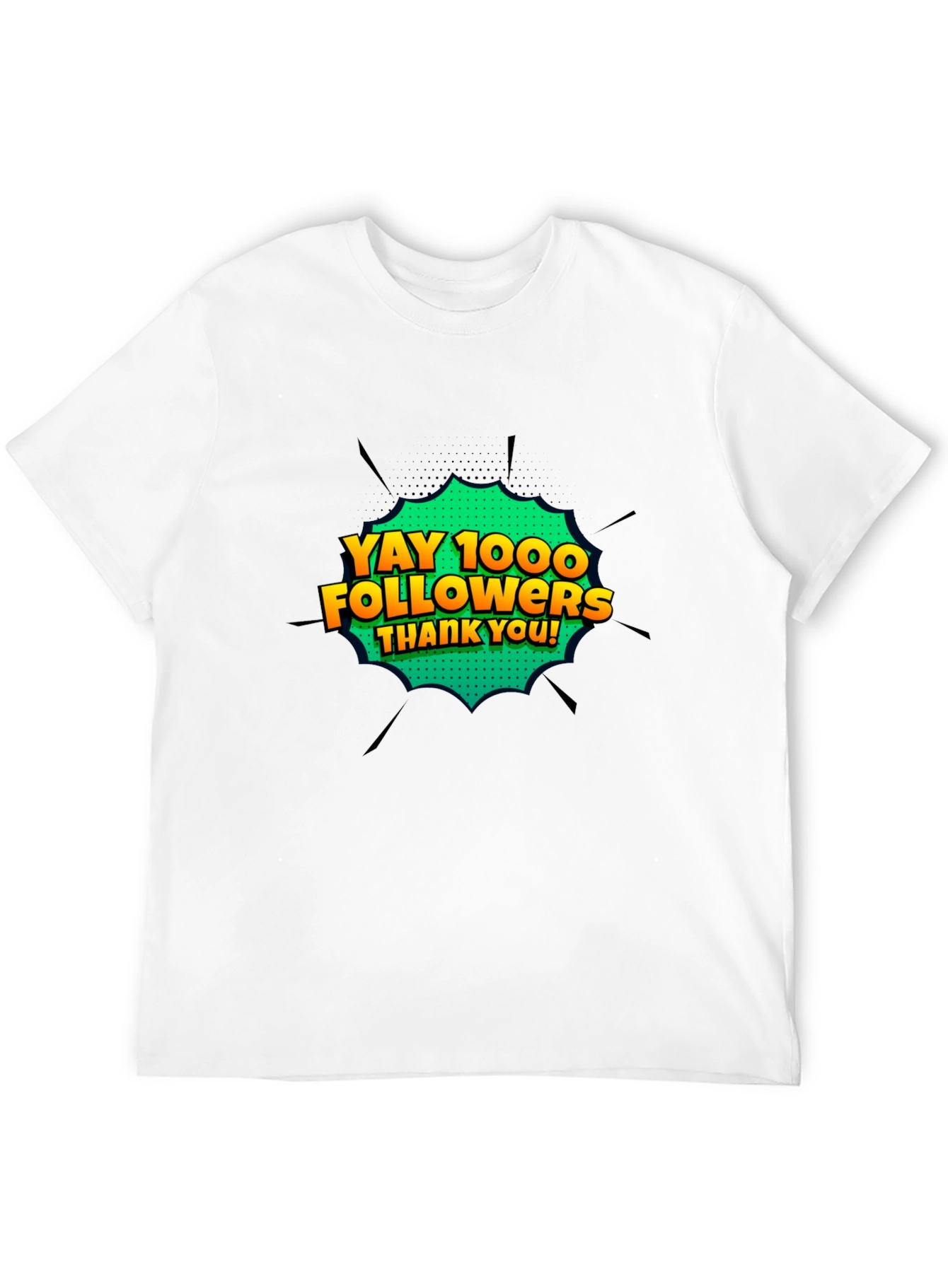 Yay 1000 Followers T-Shirt - Celebrate Milestones!