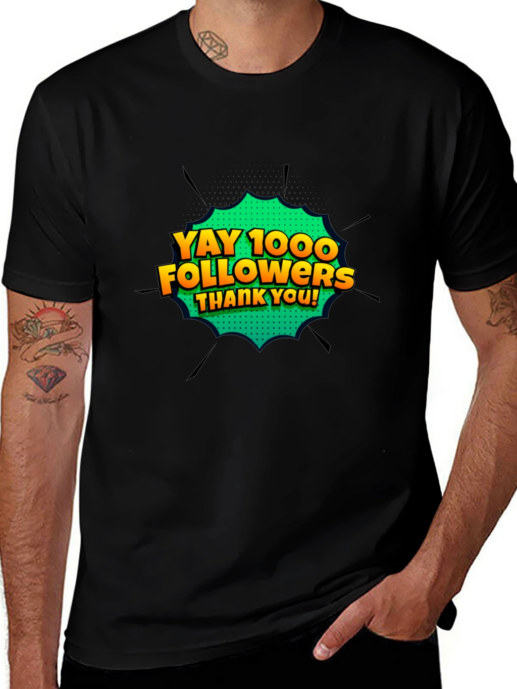 Yay 1000 Followers T-Shirt - Celebrate Milestones!