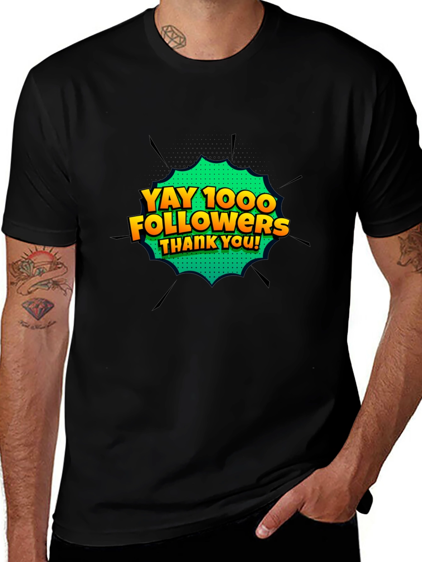 Yay 1000 Followers T-Shirt - Celebrate Milestones!