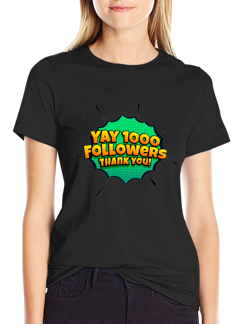Yay 1000 Followers T-Shirt - Celebrate Milestones!