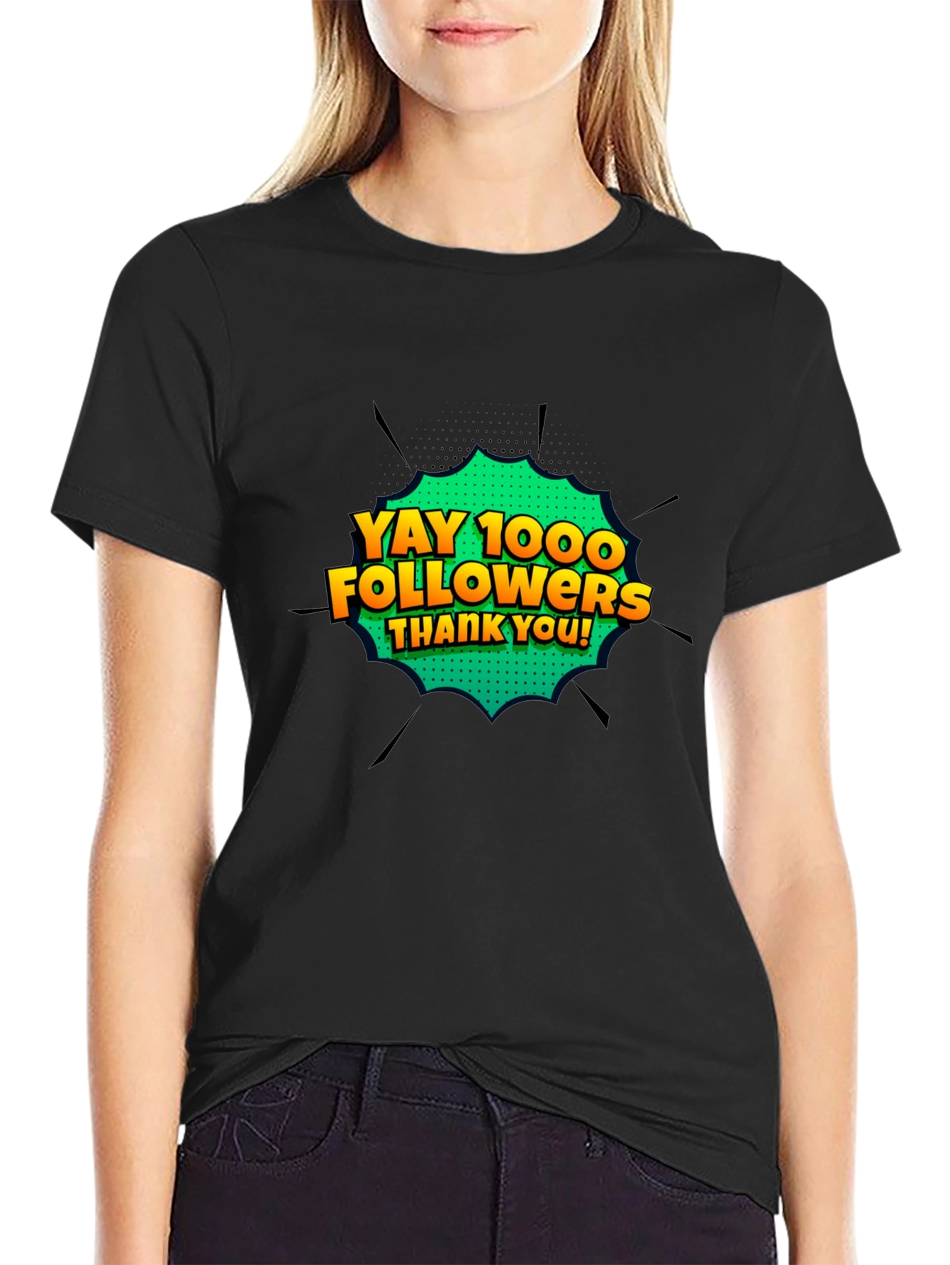 Yay 1000 Followers T-Shirt - Celebrate Milestones!