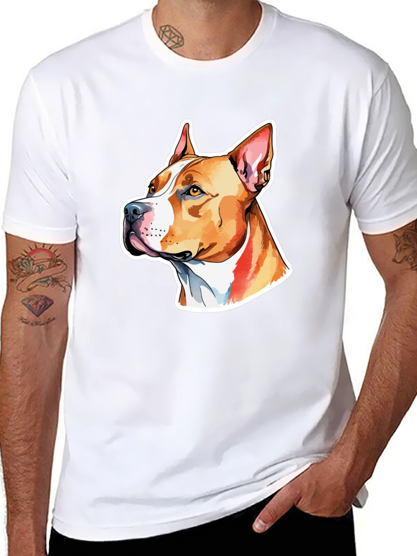 Pitbull Dog Graphic T-Shirt